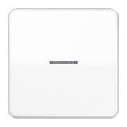 Клавиша 1-ая для одноклавишного выключателя/кнопки с подсветкой Jung CD Белый