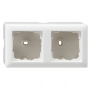 Корпус 2-ой для накладного монтажа с рамкой Standard 55 Gira System 55 Белый глянцевый