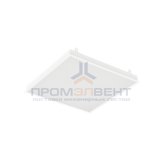 Светодиодный светильник "ВАРТОН" грильято подвесной 588*588*50мм 54 ВТ 6500К с планками для подвеса С РАМКОЙ