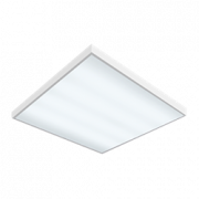 Светодиодный светильник "ВАРТОН" офисный встраиваемый/накладной 595*595*50мм 36 ВТ 6500К диммируемый по DALI