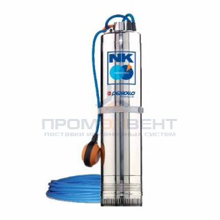 Насос колодезный Pedrollo NKm 4/3 GE-N (0,55 кВт, Qmax 120 л/мин, Hmax 39 м, 1x230В, с поплавком)