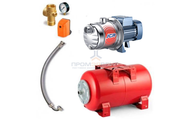 Насосная станция Pedrollo HYDROFRESH JCRm 2C-50 CL - 0,75 кВт (Qmax 70 л/мин, 1x230В, с/х)