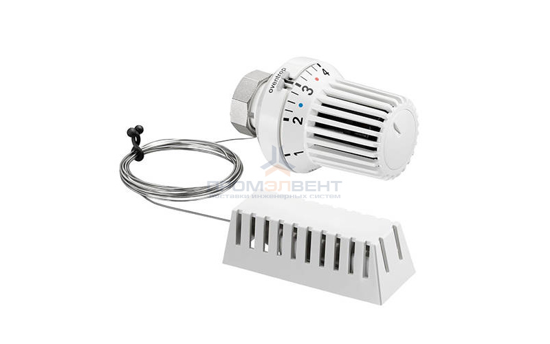 Головка термостатическая Oventrop Uni XH - M30x1.5 (0-28°C, с выносным датчиком 5 м., цвет белый)