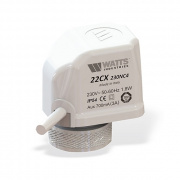 Сервопривод электротермический WATTS 22CX - M30x1.5 (24В, нормально закрытый, кабель 2-жильный)