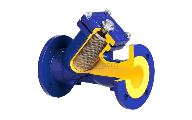 Фильтр грубой очистки BROEN V821 - Ду40 (Фланец/Фланец, PN16, Tmax 300°C)