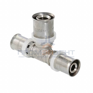 Тройник переходной VALTEC VTm.231 - 16 x 20 x 16 (прессовой, для металлопластиковых труб)