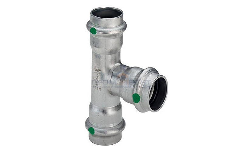 Тройник переходной Viega Sanpress Inox 2318 - 54 x 22 x 54 (нержавеющая сталь)