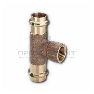 Тройник с переходом на внутреннюю резьбу Viega G3 Sanpress 2217.2 - 28 x 3/4"