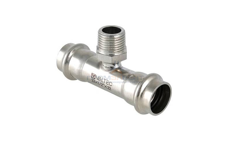 Тройник с переходом на наружную резьбу VALTEC VTi.150 - 22 x 3/4
