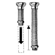 Удлинитель трубный из нержавеющей стали Meibes Inoflexi Ду15 (1/2" x 1/2") 70-140 мм
