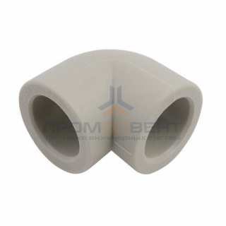 Отвод 90° FV-Plast - 32 (для полипропиленовых труб под пайку, цвет серый)