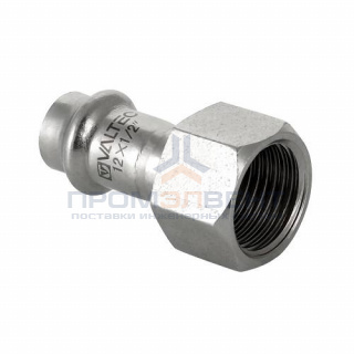 Переход на внутреннюю резьбу VALTEC VTi.902 - 18 x 1/2" (прессовой, для труб из нержавеющей стали)