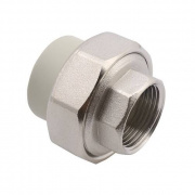 Переход на внутреннюю резьбу разъемный FV-Plast - 20 x 1/2" (для полипропиленовых труб, цвет серый)