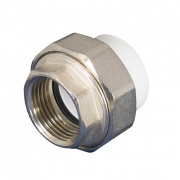 Переход на внутреннюю резьбу разъемный KALDE - 63 x 2" (для полипропиленовых труб, цвет белый)