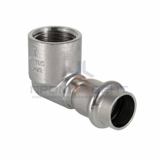 Переход на внутреннюю резьбу угловой VALTEC VTi.952 - 22 x 3/4" (прессовой, для труб из нерж.стали)
