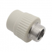 Переход на наружную резьбу FV-Plast - 63 x 2" (для полипропиленовых труб, цвет серый)