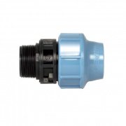 Переход на наружную резьбу UNIDELTA 1003 - 25 x 3/4" (винтовой, для труб ПНД, резьба пластиковая)