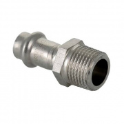 Переход на наружную резьбу VALTEC VTi.901 - 18 x 3/4" (прессовой, для труб из нержавеющей стали)