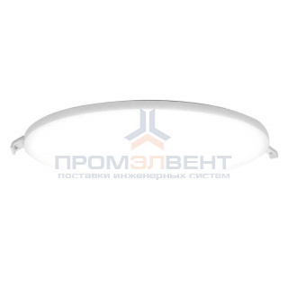 06-24 Светодиодная панель встраиваемая круглая 220В, 24Вт, CRI:80Ra, 1920Лм, Ф 220/208 мм,  алюминиевый корпус, изолированный драйвер, 4500К