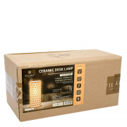 18-013 Светильник декоративный, настольный, "Для дома", керамический, Е14 25Вт, 220В, размер: 11*11*24 см.