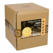 18-106 Светильник декоративный, настольный, "Футбольный мяч", керамический, Е14 25Вт, 220В, размер: 21*21*19 см.