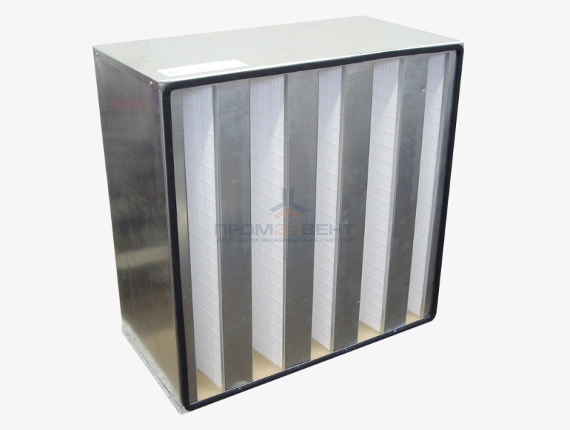 Фильтр воздушный абсолютной очистки HEPA с плиссированным микростекловолокном ФВА-III (ФяС) класс очистки H10-H14