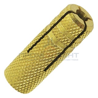 Латунный разрезной анкер М6 забивной DKC