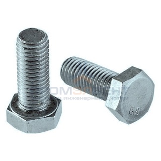 Болт М10х60 с шестигранной головкой оцинкованный DIN933