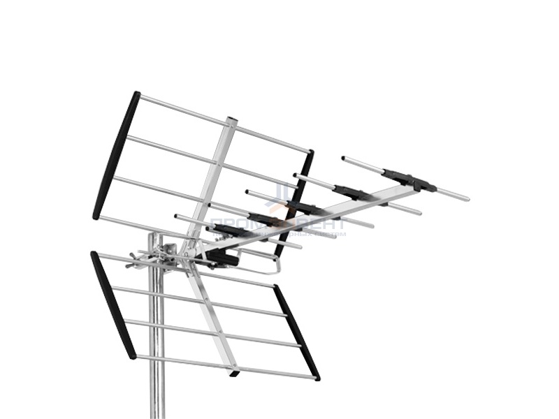 Антенна эфирная UL-10 усиление 10-11 дБ (аналог/ DVB-T/ DVB-T2) 7 элементов, 74см