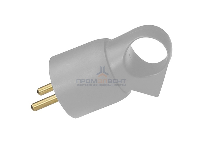 Вилка Legrand с заземлением 16А с кольцом серая