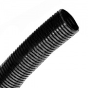 Труба PA6V0, гибкая гофр. д.16мм, без протяжки, цвет тёмно-серый [бухта 100м]