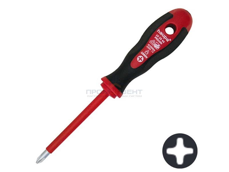 Отвертка крестообразная HAUPA VDE 1000V PH 2