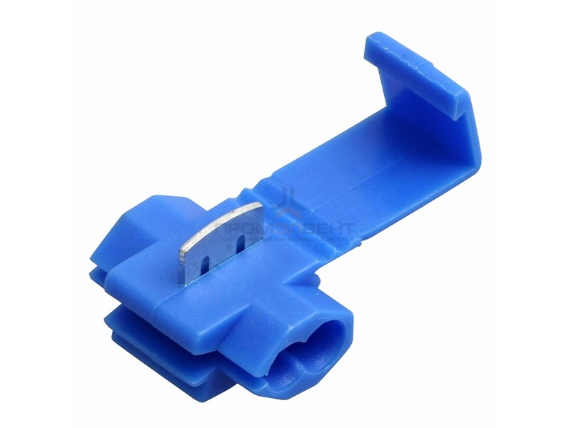 Соединитель + ответвитель KW-4 1,0-2,5мм2 с врезным контактом синий (100шт)