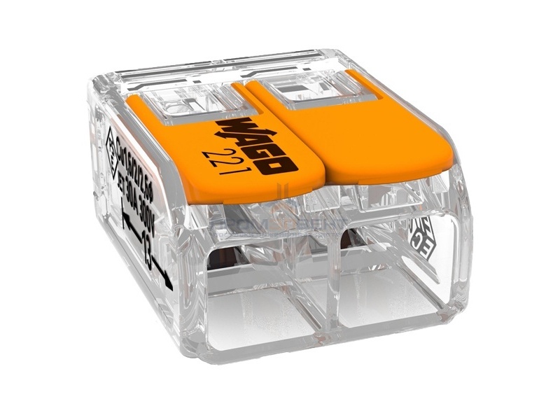 Клеммник WAGO 2 (одножильных или многожильных) х 0,5-6мм2 41A Cu [уп. 50шт]