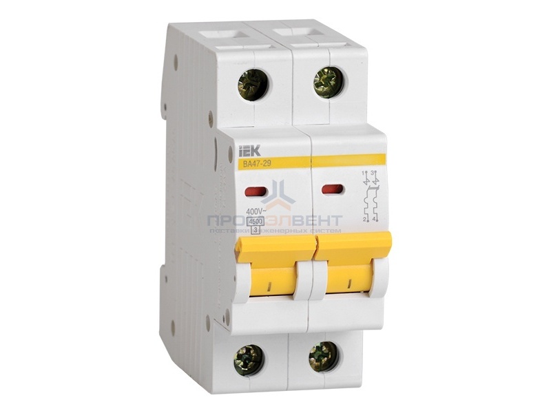 Автоматический выключатель ВА47-29 2Р 32А 4,5кА характеристика В ИЭК (автомат)