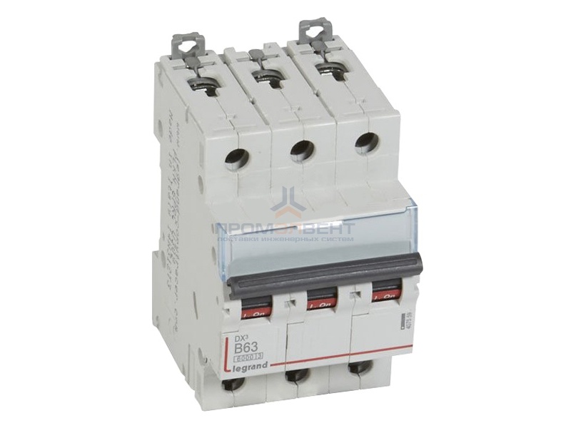 Автоматический выключатель Legrand DX3 3П B63A 6000/10kA (автомат)