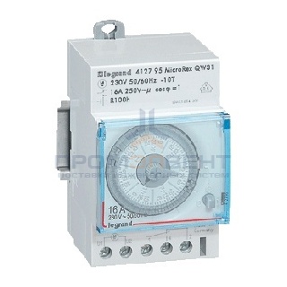 Программируемый недельный таймер Legrand резервное питание на 100 часов 220V 16А HEBDO 1 MOD+BА