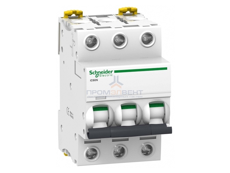 Автоматический выключатель Schneider Electric Acti 9 iC60N 3П 32A 6кА B (автомат)