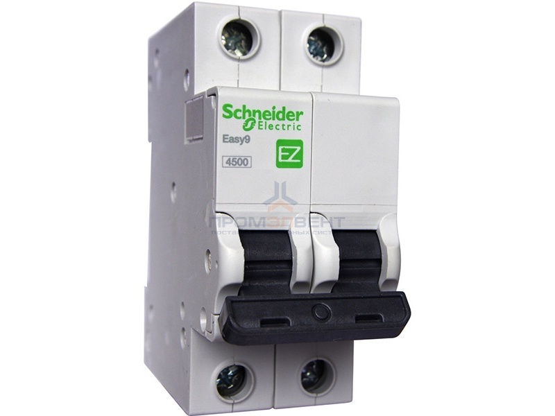 Автоматический выключатель Schneider Electric EASY 9 2П 63А С 4,5кА 230В (автомат)