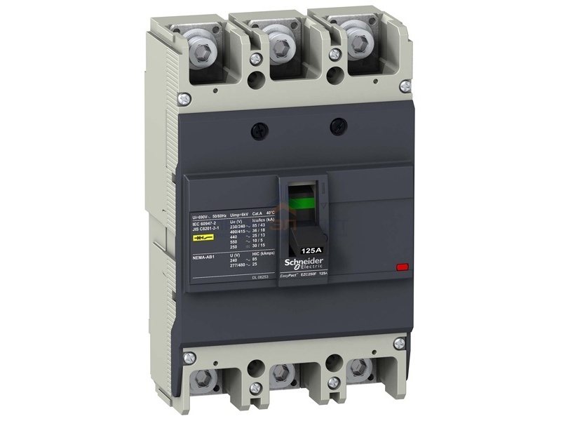 Автоматический выключатель Schneider Electric EZC250F 125A 18 кА/400В 3П3Т (автомат)