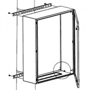 Комплект крепления шкафов CE/RAM box к столбу (ширина шкафа - 300 мм)