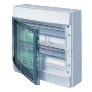 Влагозащищенный настенный бокс ABB Mistral65 36М (2х18) прозрачная дверь без клеммного блока
